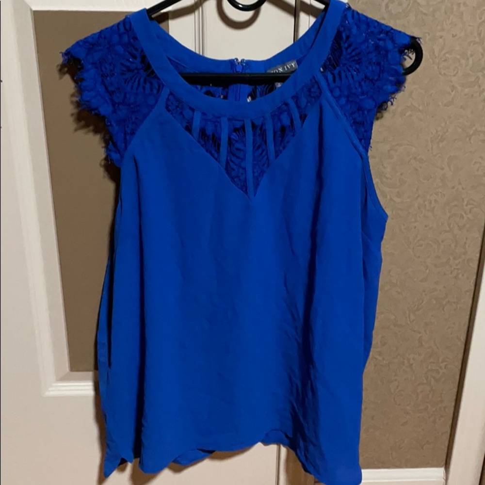 Beautiful royal blue Brixon Ivy large top
